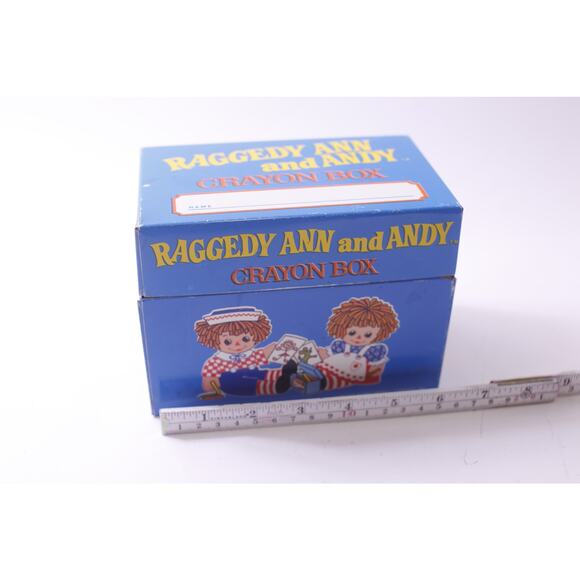 Raggedy Ann and Andy, Crayon Box, Craft, Container, Vintage, ~ 250605-WH 214 - Picture 3 of 6